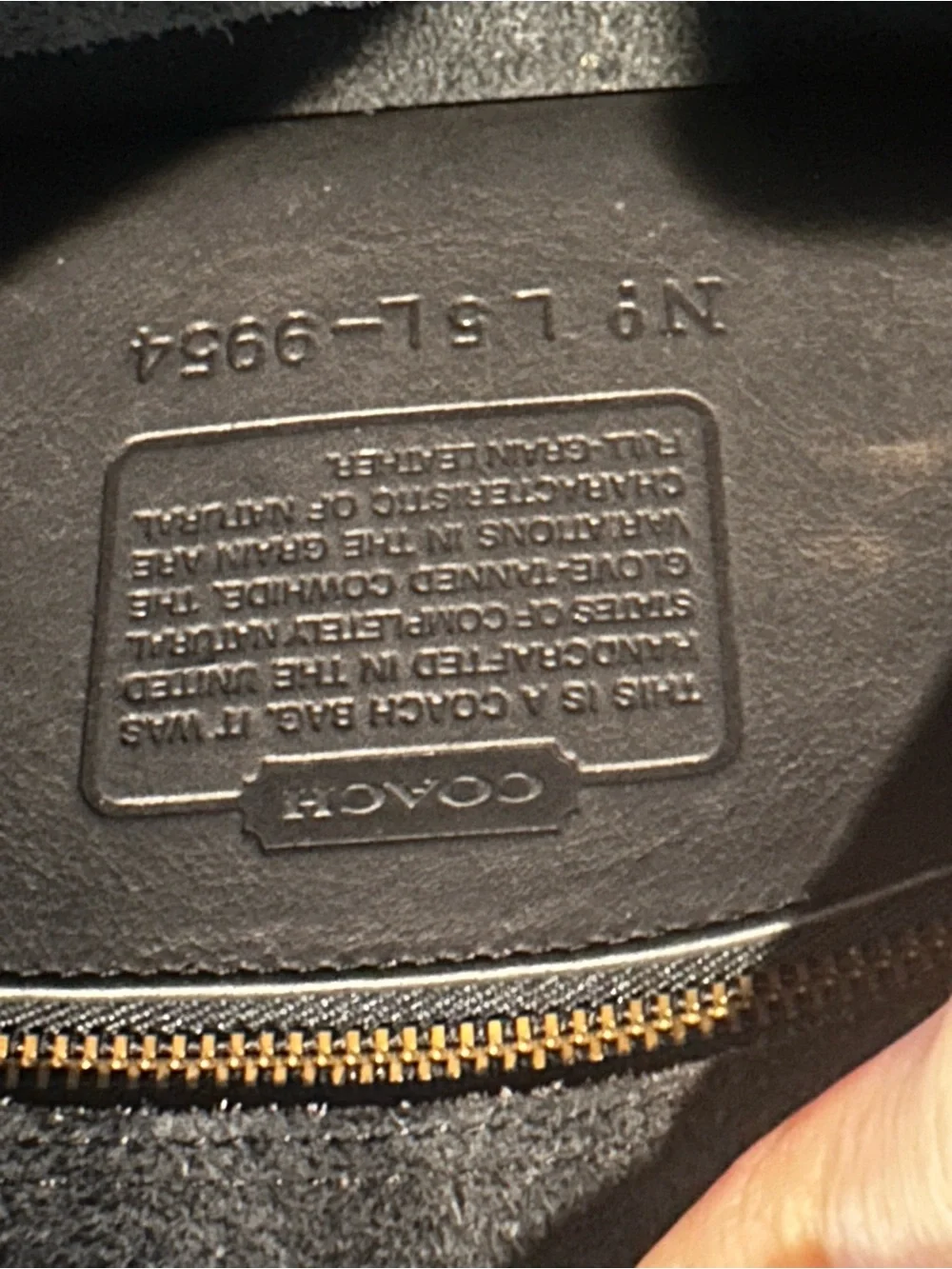 Coach Black Leather Crossbody with Gold Turnlock